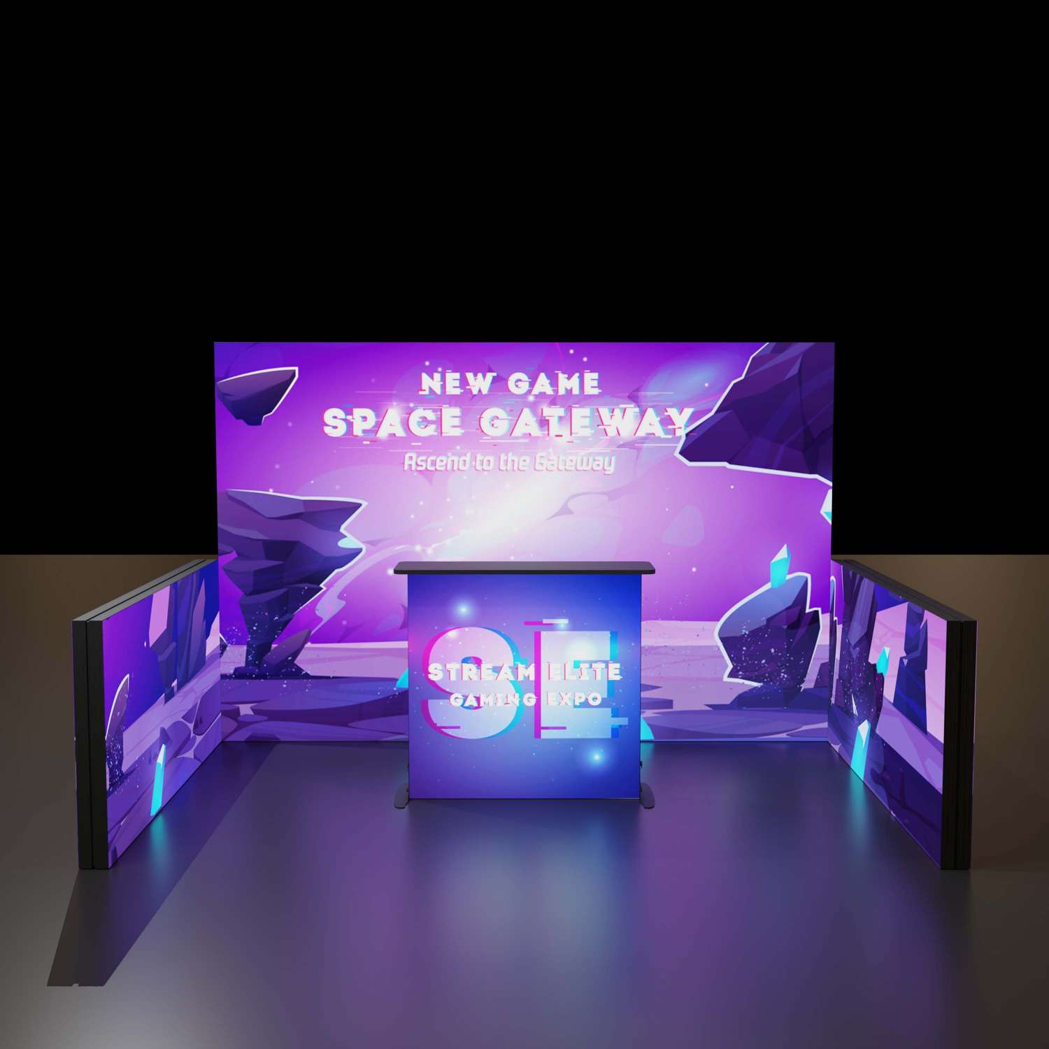 8'H Astra Plus Modular Booth Kit 1