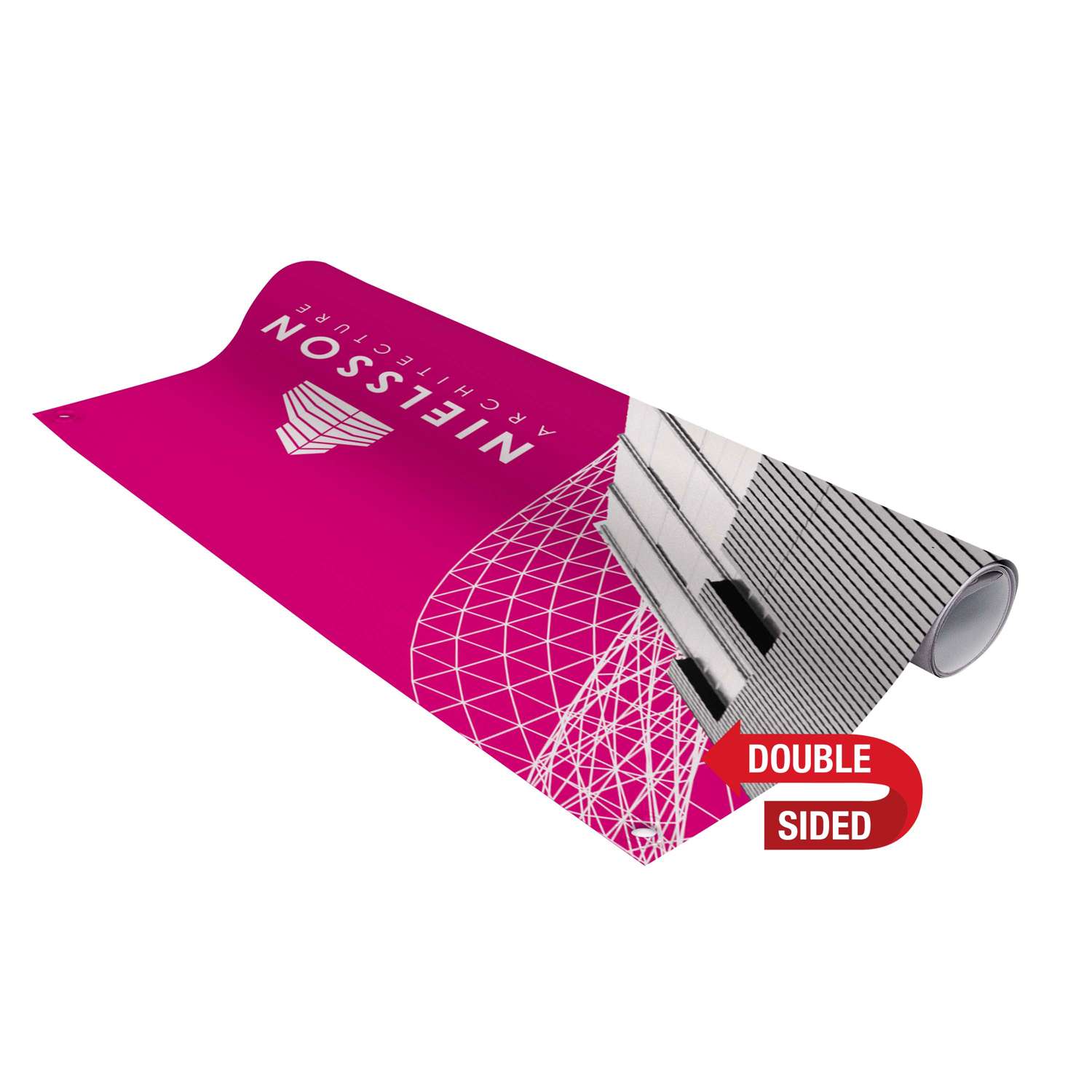 3' FrameWorx Banner (Double-Sided, 13 oz. Smooth Vinyl)