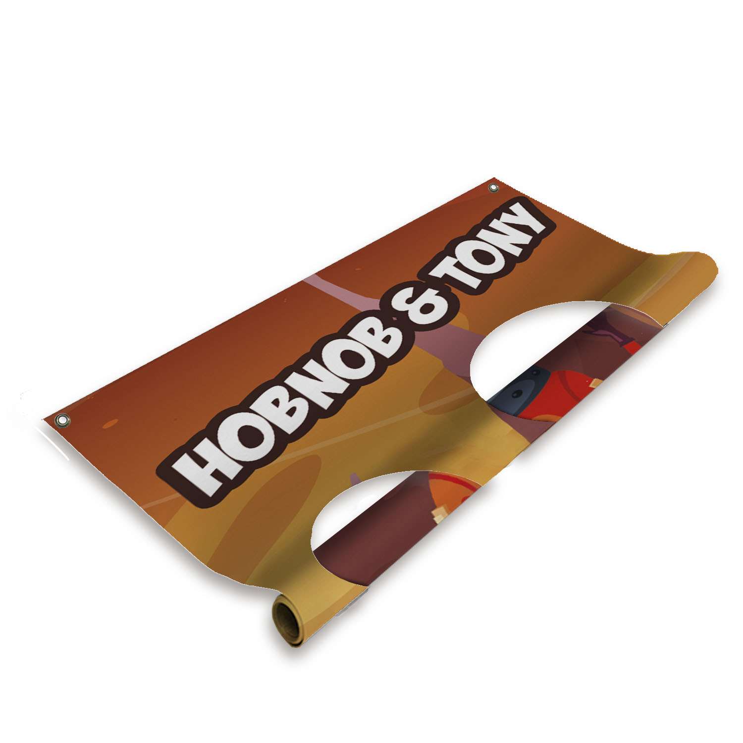 4.5' FrameWorx Double Face Cutout Replacement Banner (Single-Sided)
