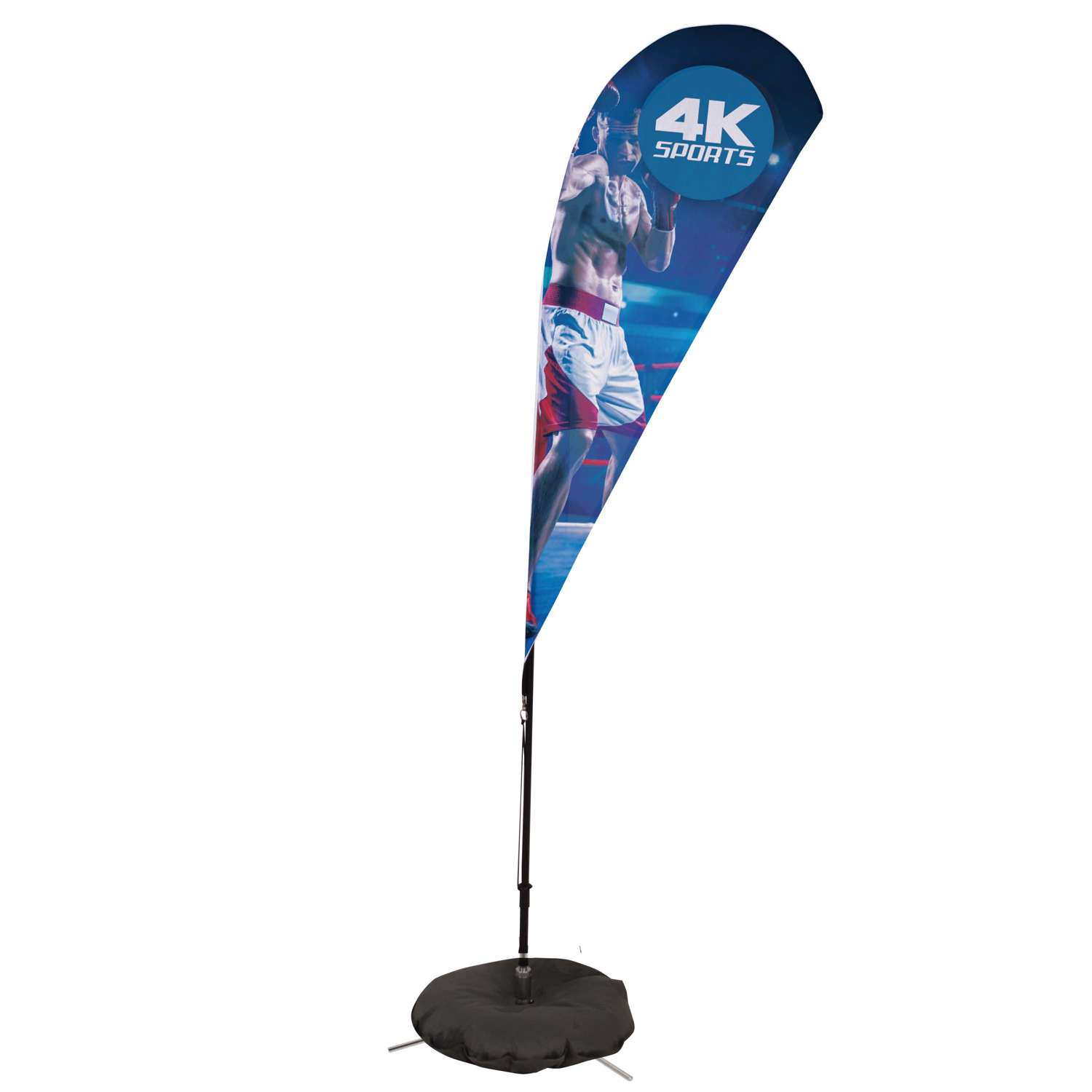 6' Streamline Teardrop Sail Sign Kit (Single-Sided with Scissor Base)