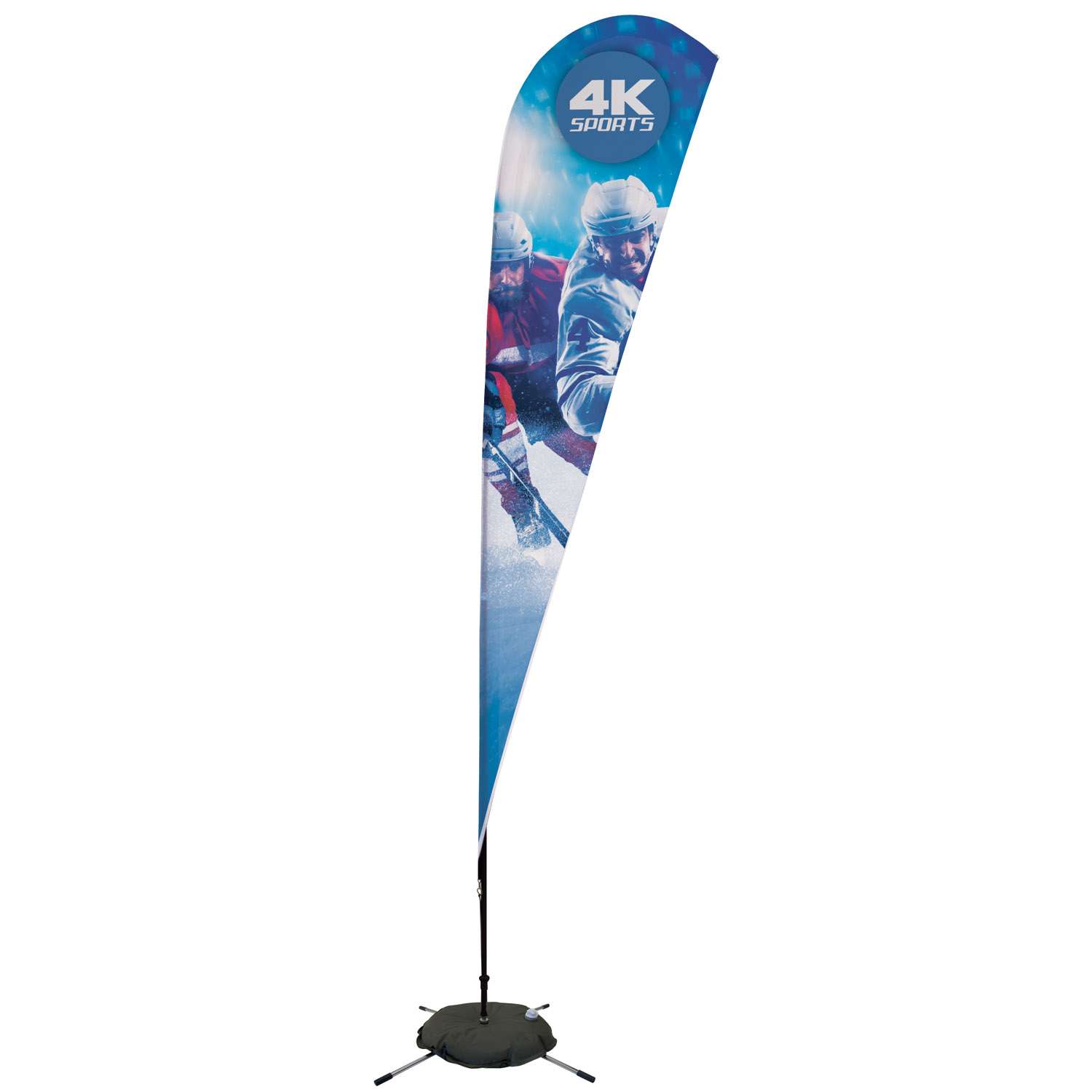 11.5' Streamline Teardrop Sail Sign Kit (Single-Sided with Scissor Base)
