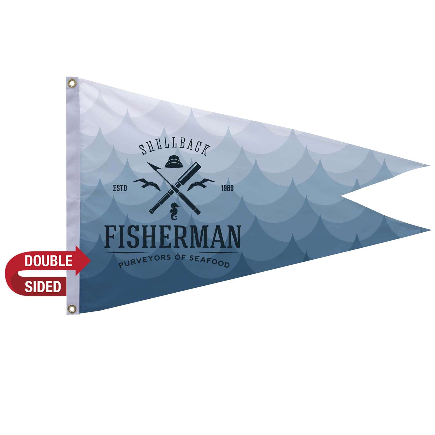 2' x 3' Polyester Burgee Flag Double-Sided