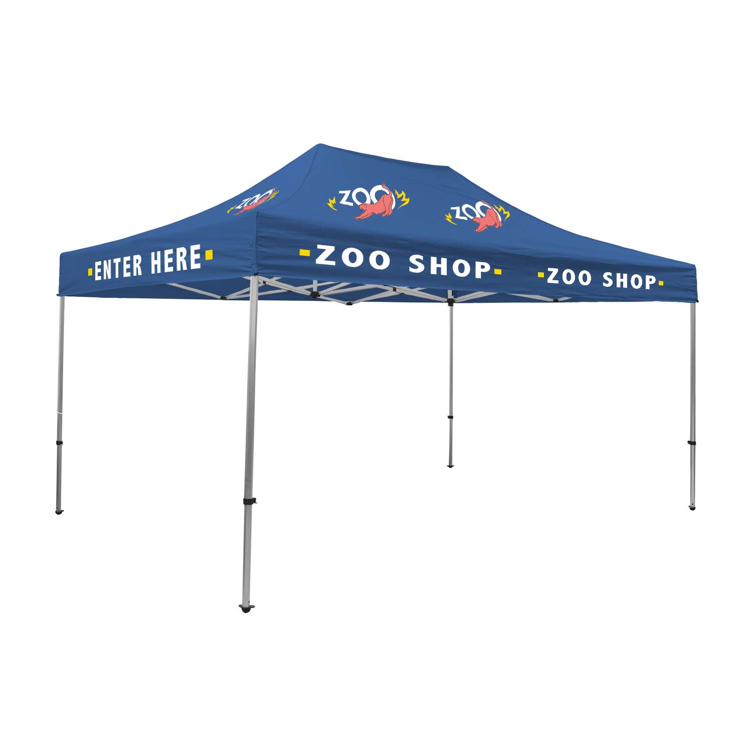 15' Premium Tent Kit (Imprinted, 10 Locations)