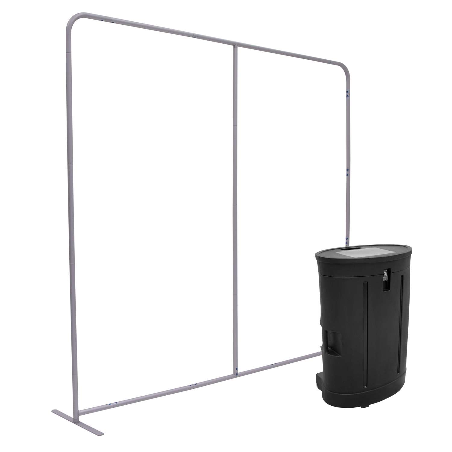 8'W x 90"H EuroFit™ Straight Wall Plus Hardware Kit