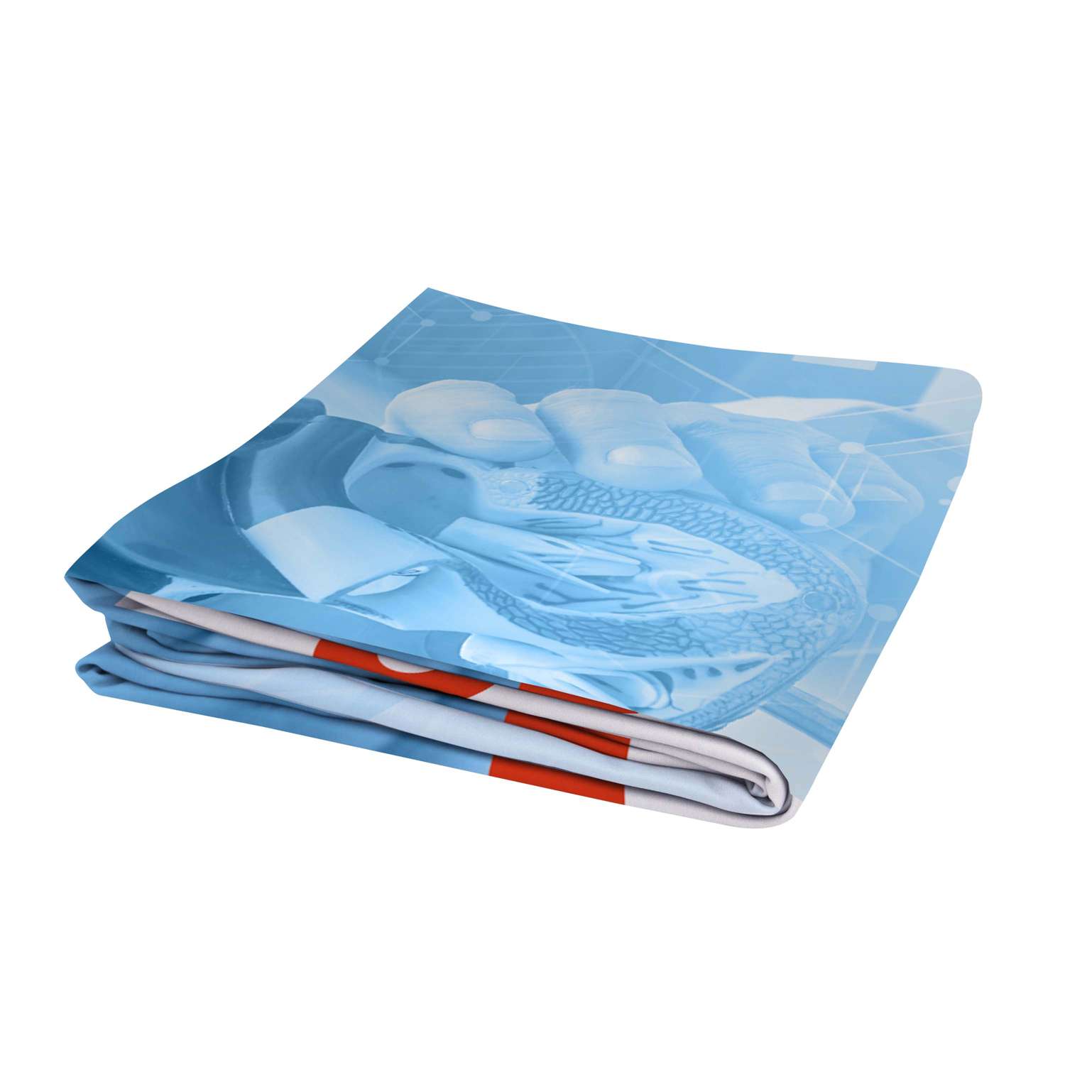 8'W x 10' Tall EuroFit™ Straight Wall Graphic Cover (Recycled Polyester)