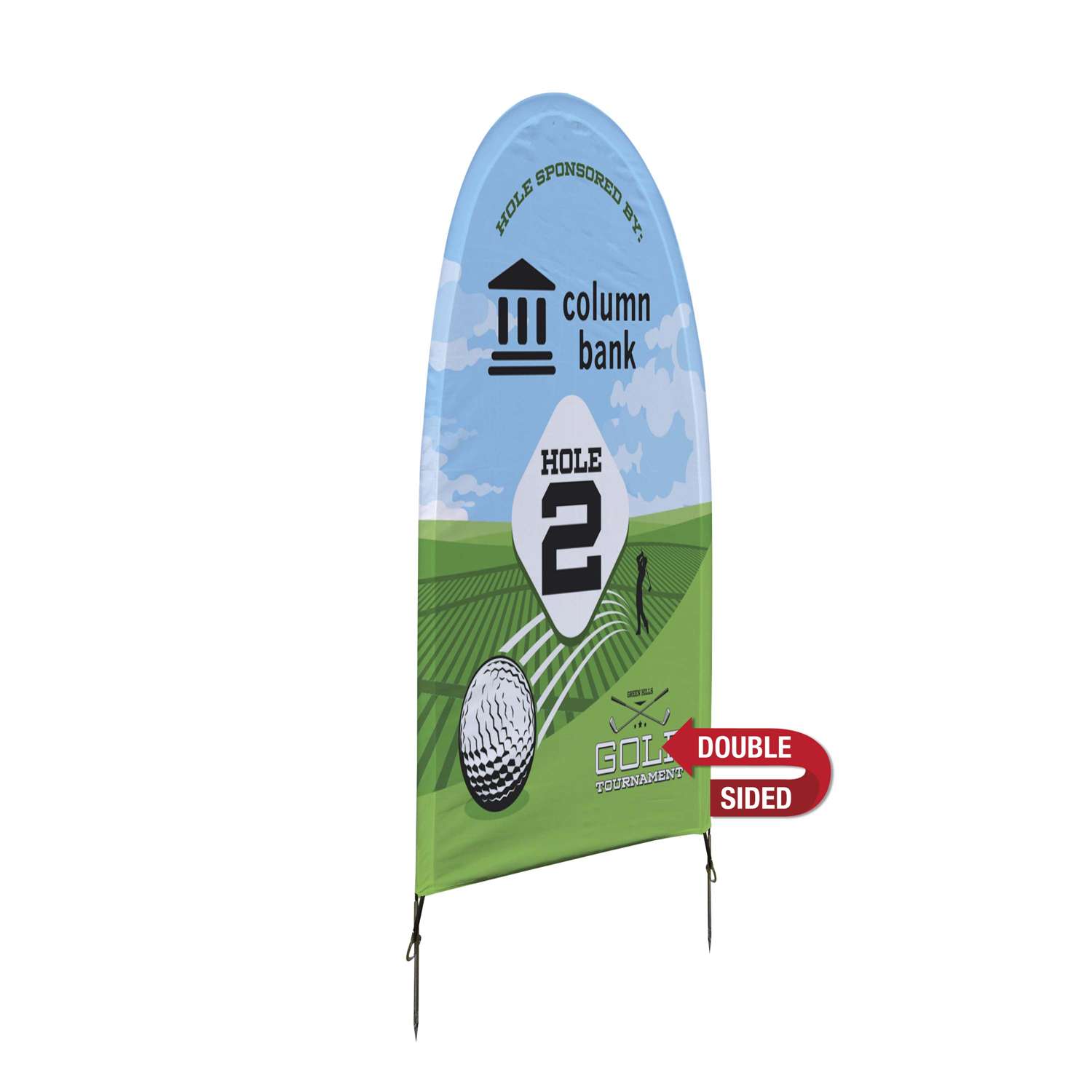 3' W X 5' H Sunrise Lawn Double-Sided Kit