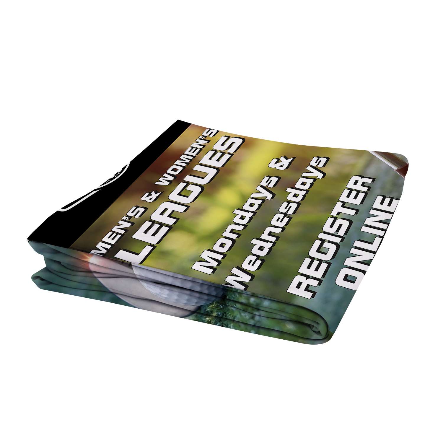 90" EuroFit™ Flex Sign with Ballast Base Graphic Cover