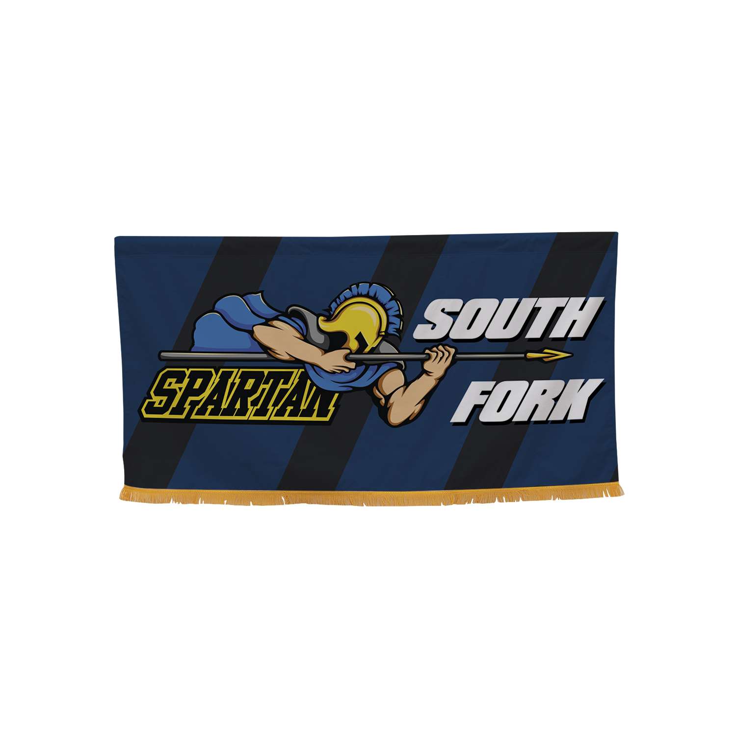 3' x 6' Parade Banner Straight Bottom with Gold Fringe