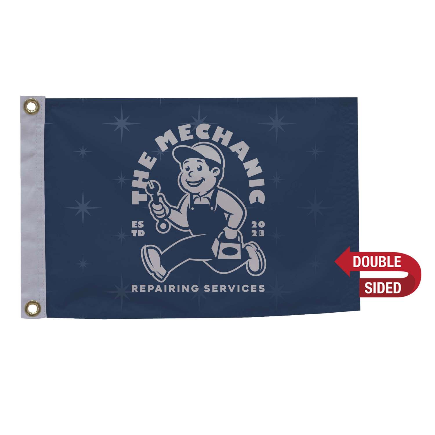 12" x 18" Nylon Flag Double-Sided