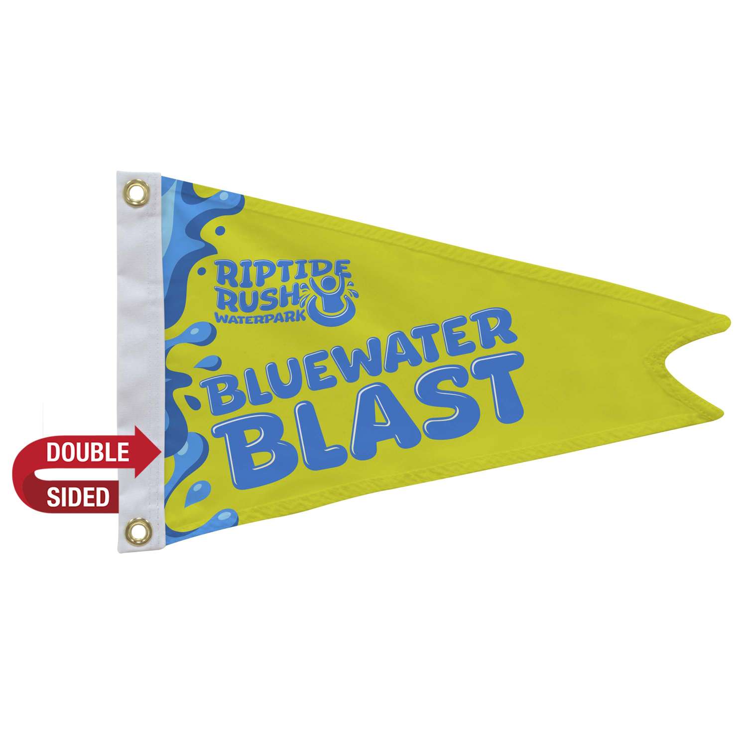 12" x 18" Nylon Burgee Flag Double-Sided