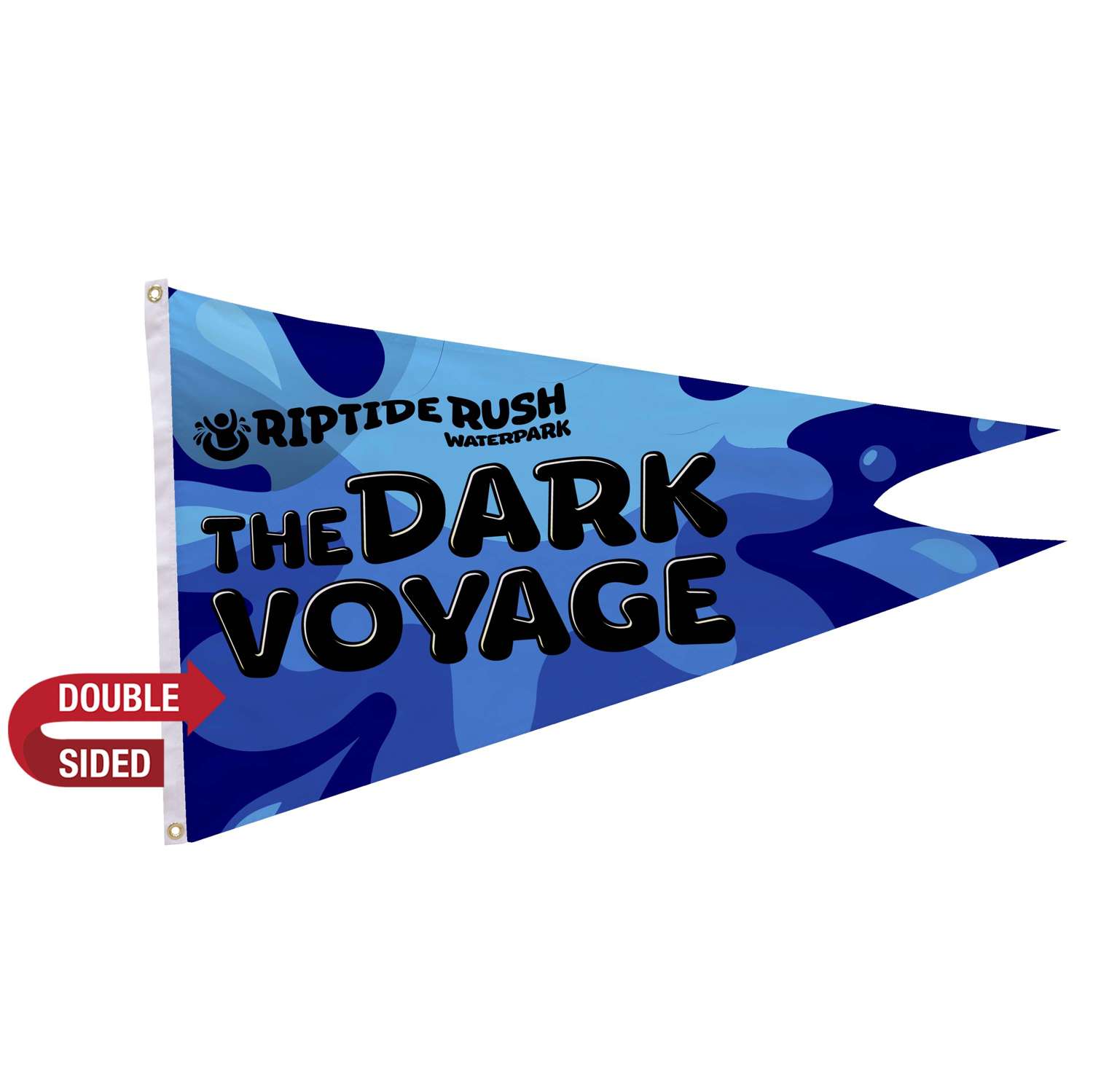 2.5' x 4' Nylon Burgee Flag Double-Sided