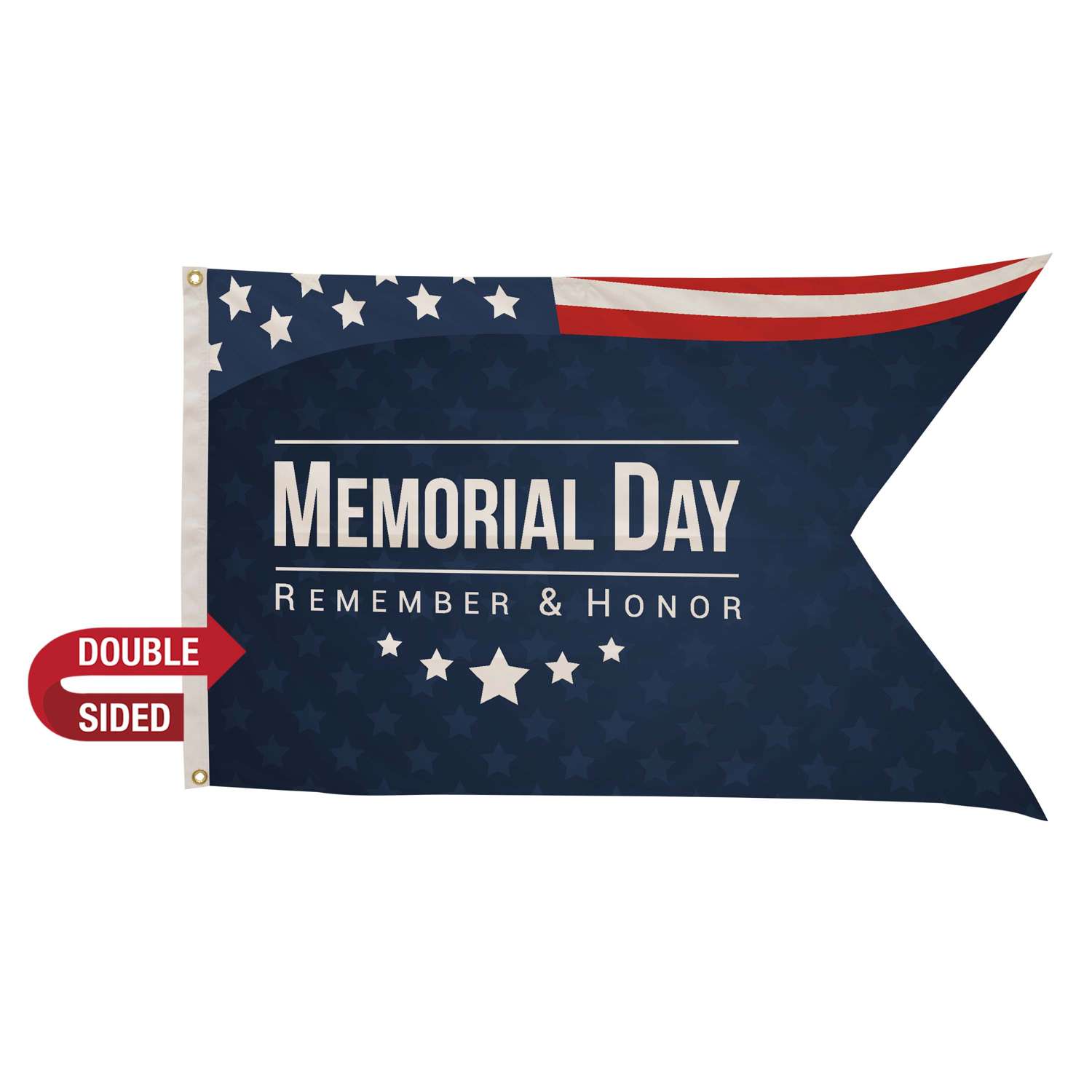 2.5' x 4' Nylon Guidon Flag Double-Sided