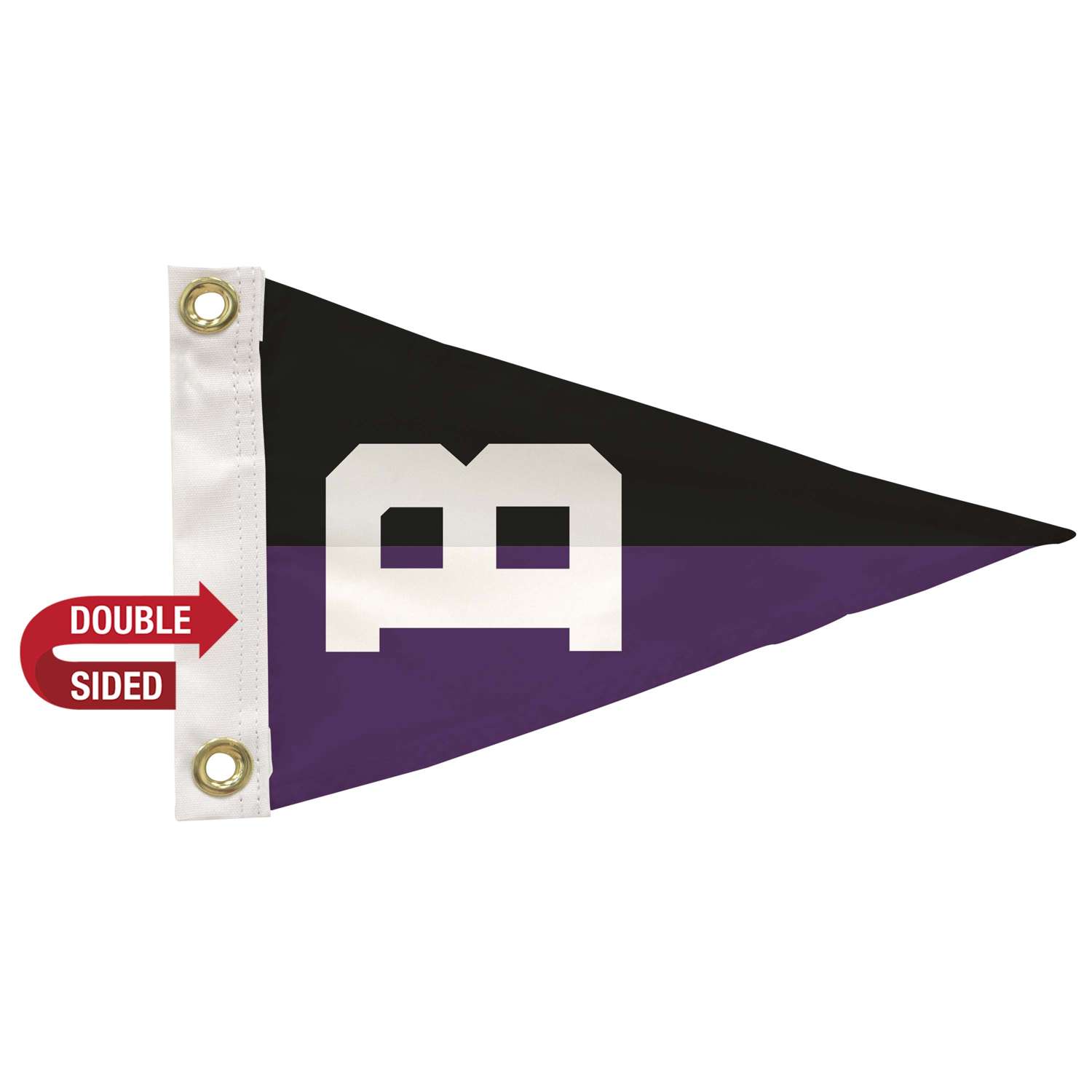 8" x 12" Nylon Pennant Flag Double-Sided
