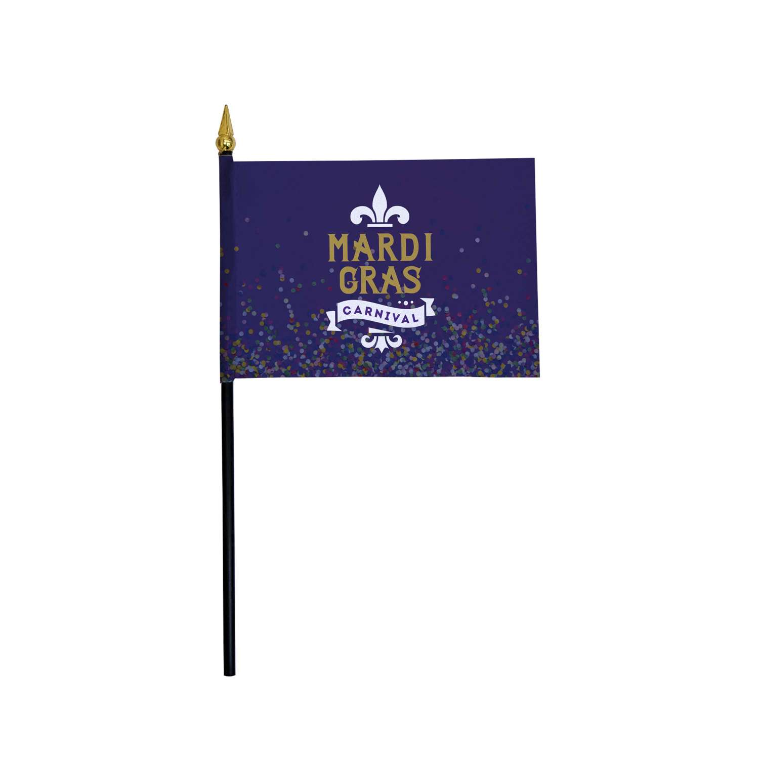 4" x 6" Stick Flag Kits with Spear Tip (Set of 6)