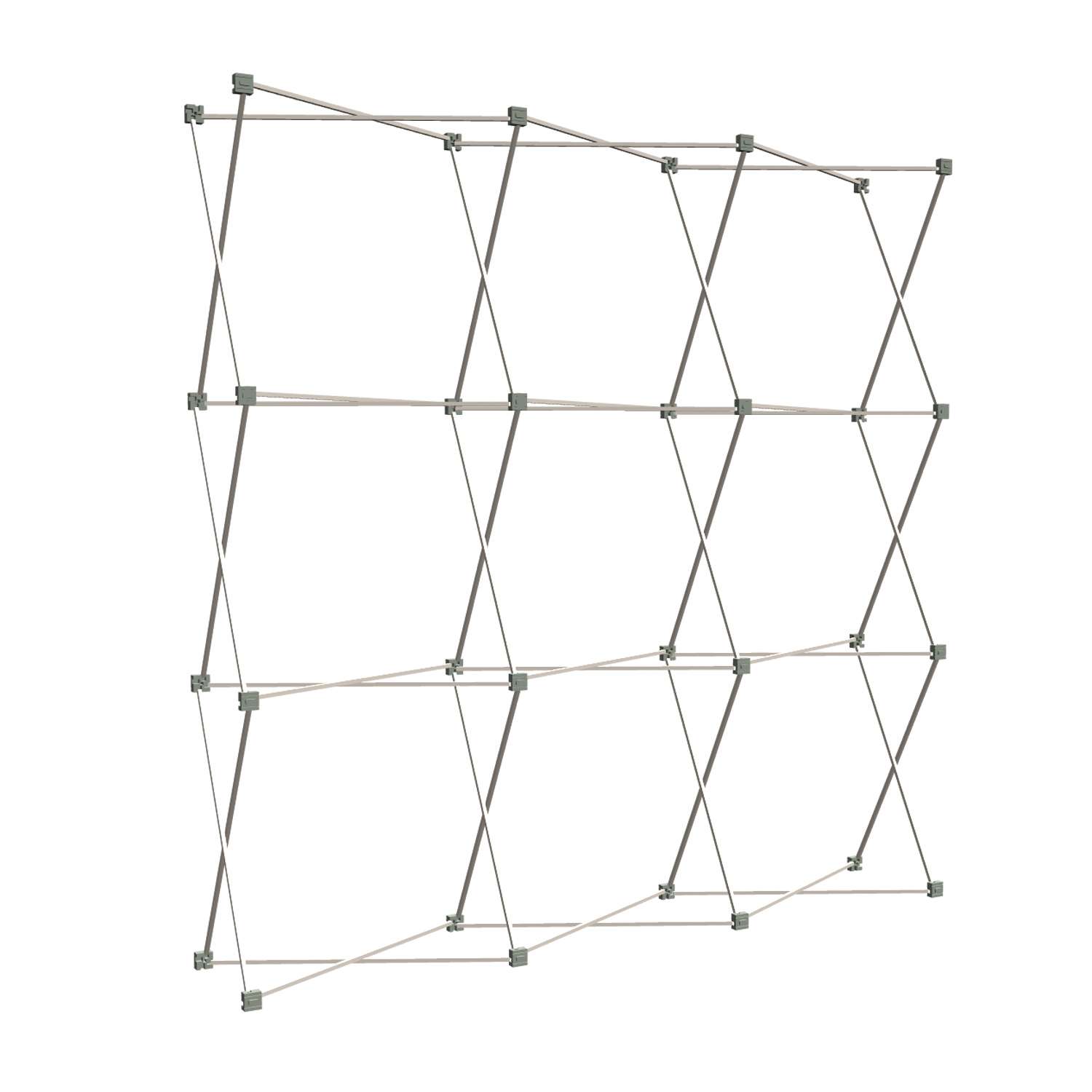 8' Straight Show 'N Rise Floor Display Frame Only