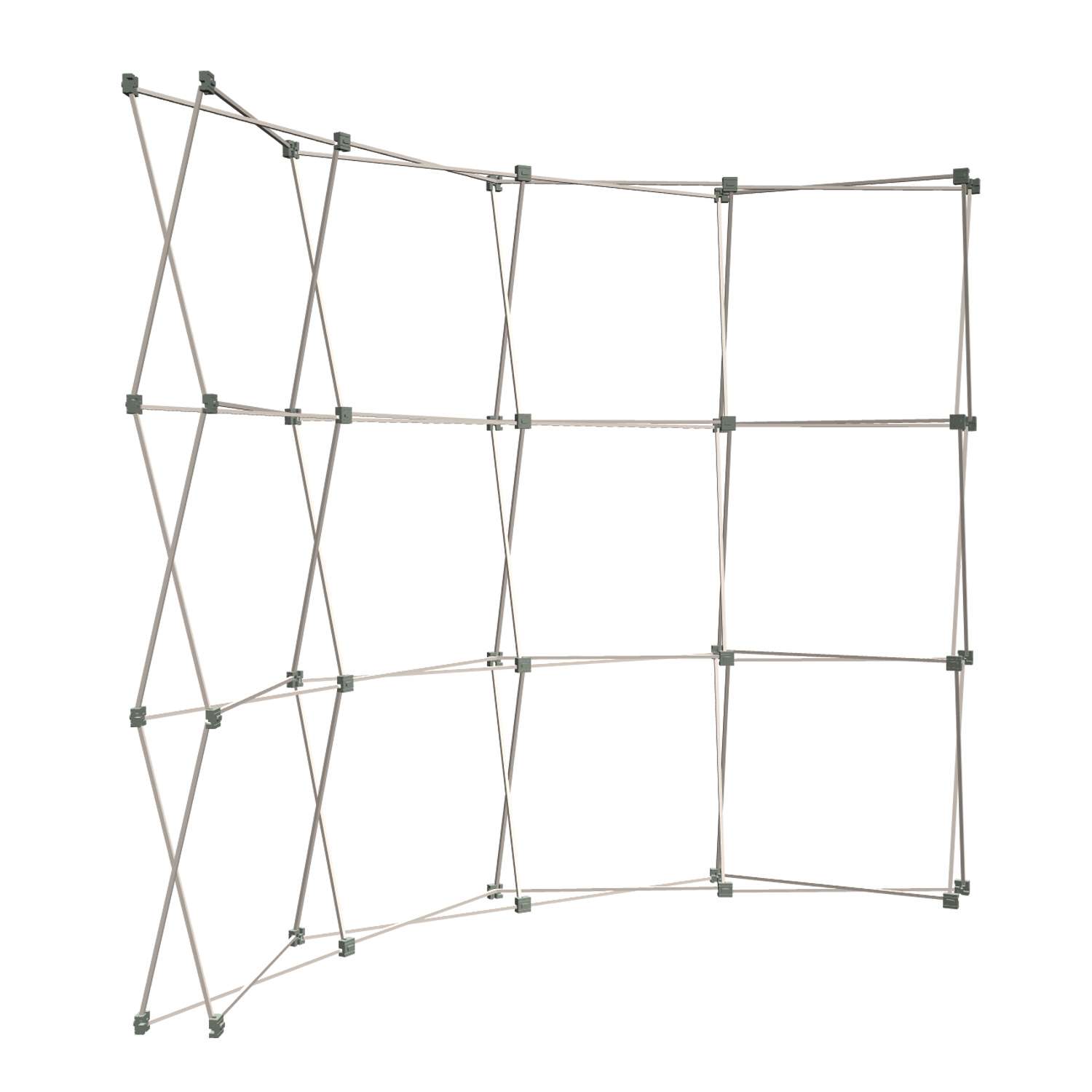 10' Curved Show 'N Rise Floor Display Frame Only