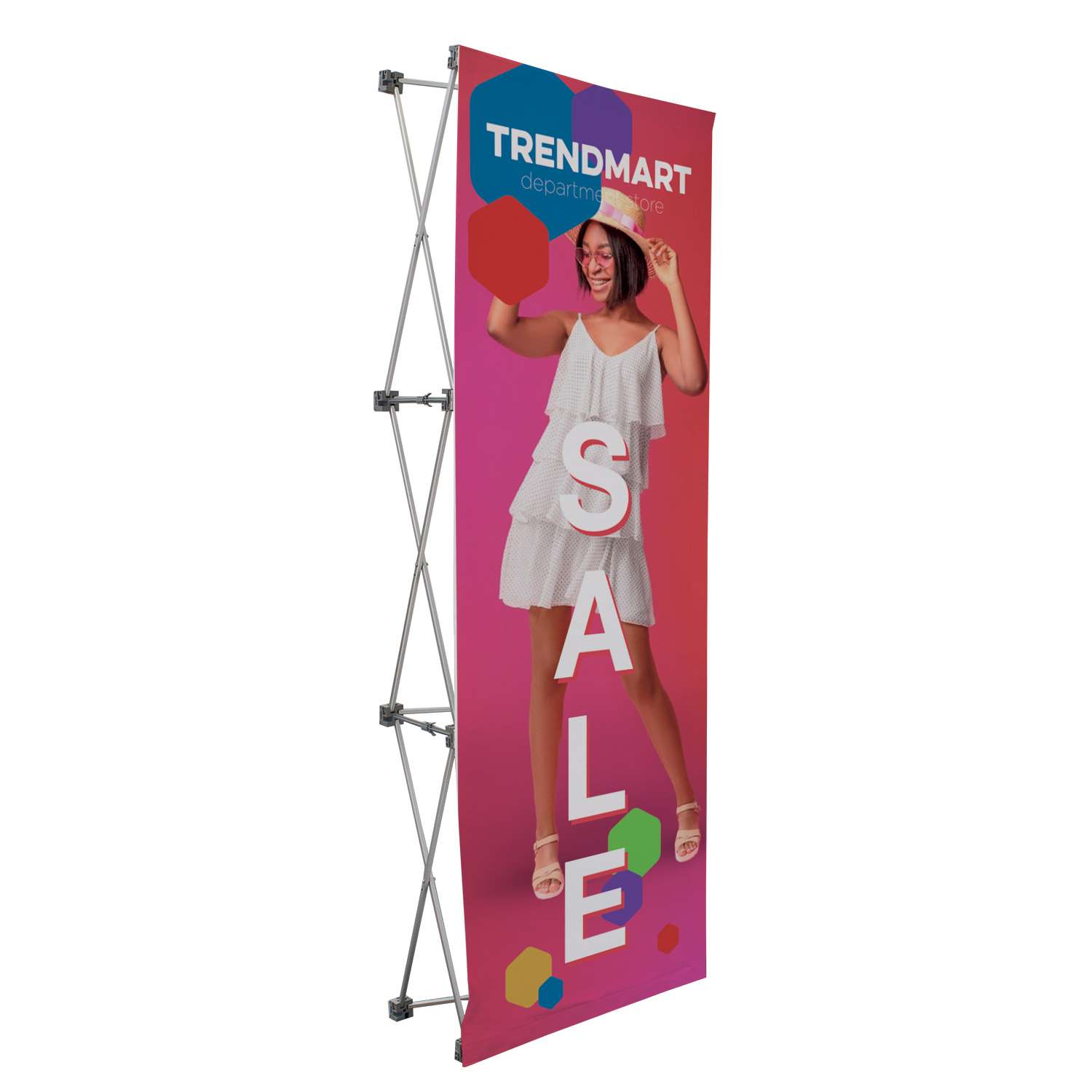 3' Straight Splash Floor Display Face Kit (Recycled Polyester)