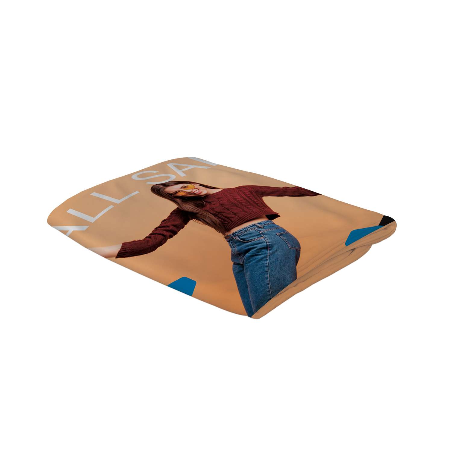 5' Straight Splash Floor Display Wrap Graphic Panel (Recycled Polyester)
