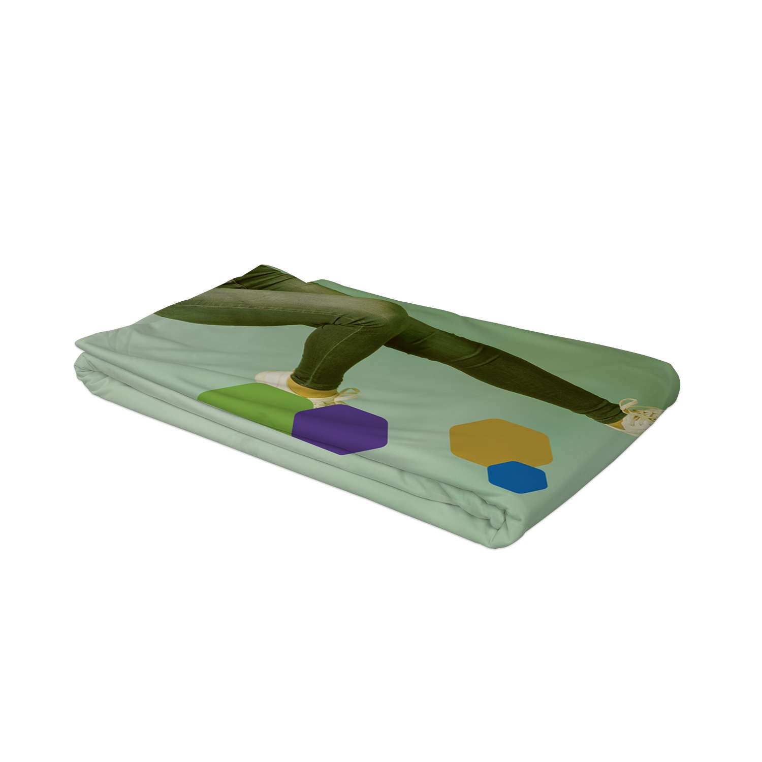 10' Straight Splash Floor Display 4-Sided Graphic Panel (Recycled Polyester)