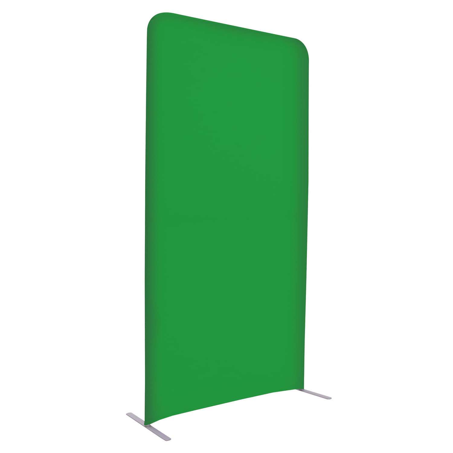 4'W x 90"H EuroFit™ Straight Wall Green Screen Kit