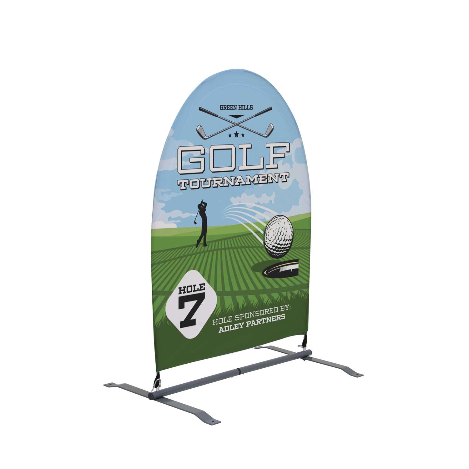 3'W x 5'H Sunrise Multisurface Sign Single-Sided Kit